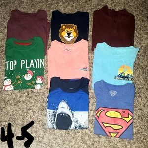 Boys shirts and pair of pajamas